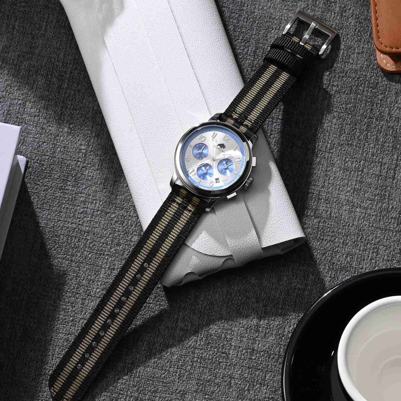 BISONSTRAP Correa de nailon Wa - Suede Strap Watch reseña y precio