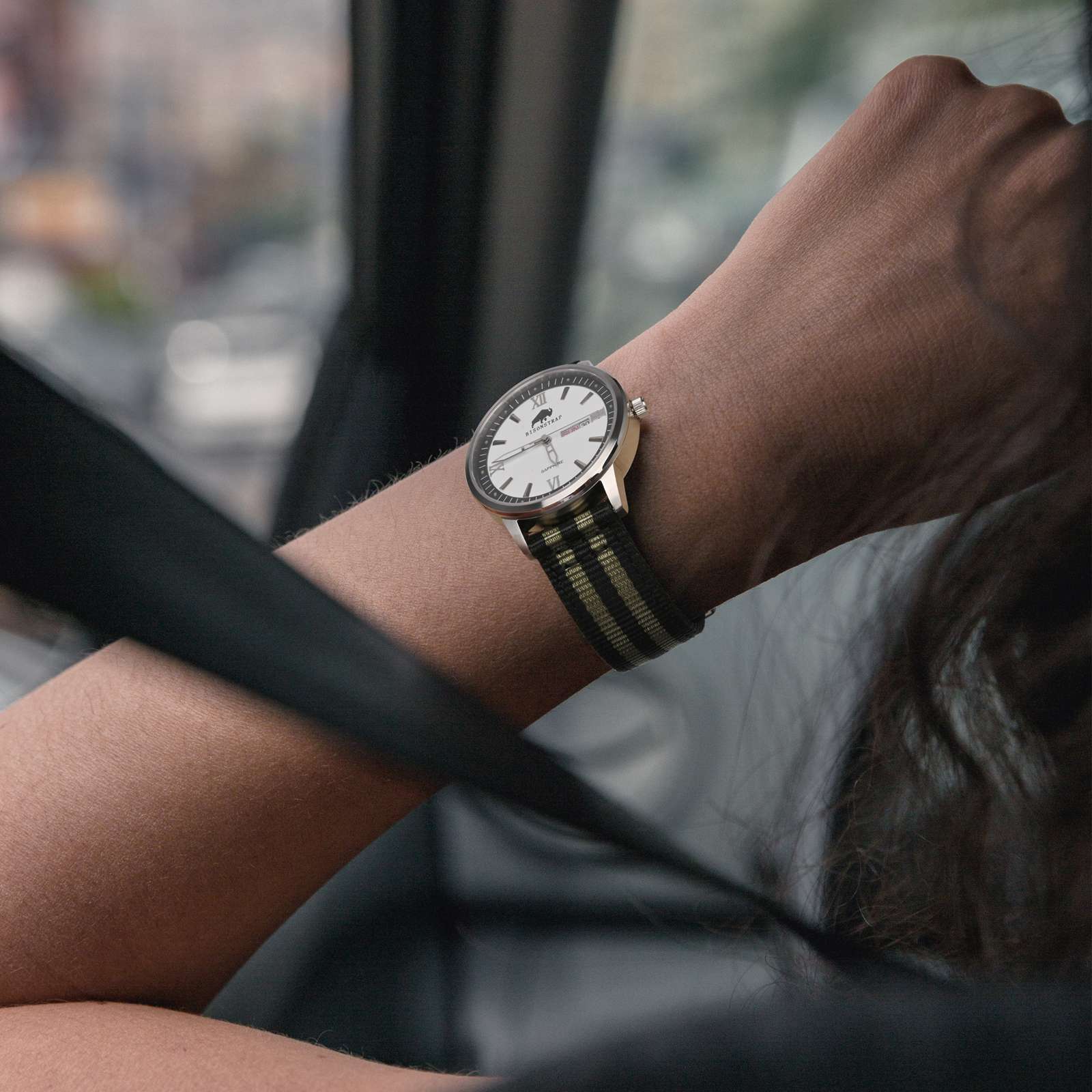 BISONSTRAP Correa de nailon Wa - Suede Strap Watch reseña y precio