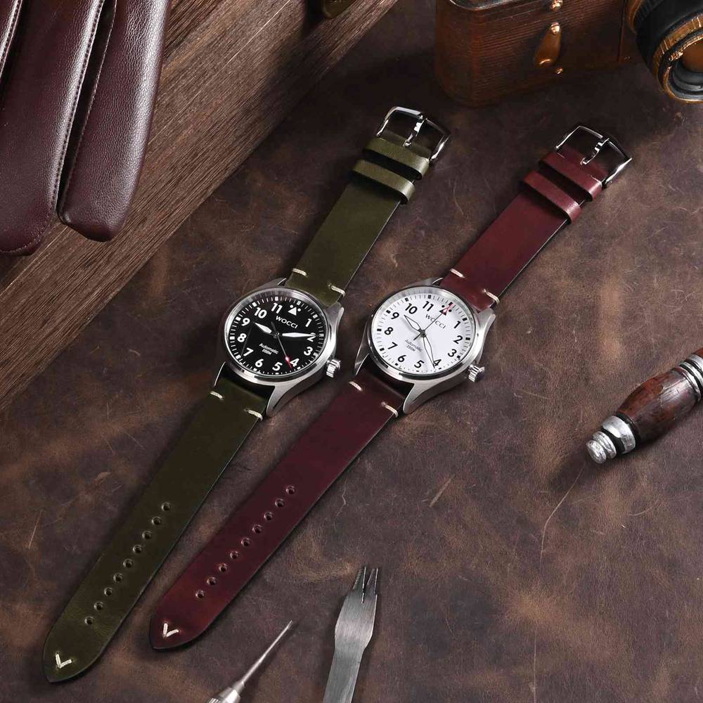WOCCI correas de reloj de cuer - Suede Strap Watch reseña y precio